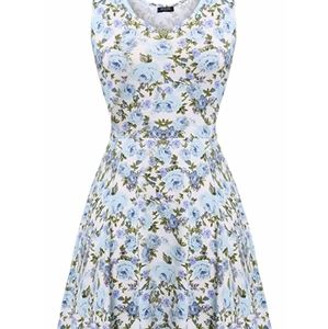 Sleeveless A line cocktail dress